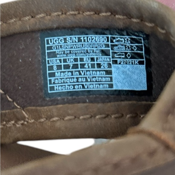 UGG Seaside Leather Flip Flop, Men’s USA 8 - Picture 4 of 12